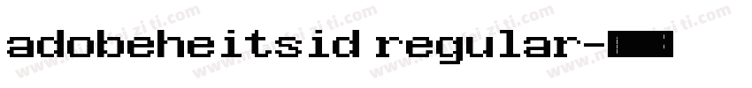 adobeheitsid regular字体转换